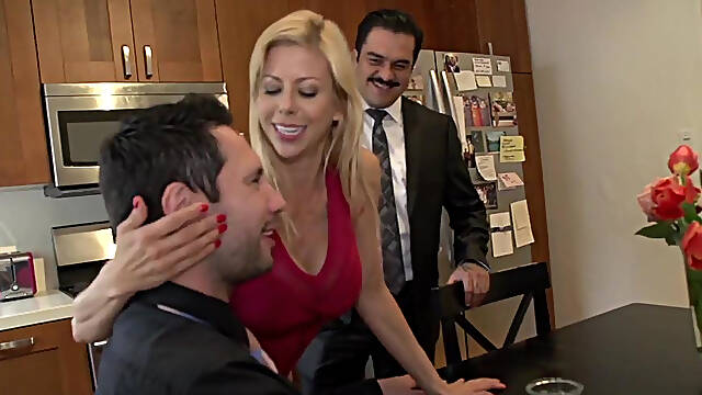 My Boss Horny Wife Alexis Fawx Fucked Me in Front of Him!!