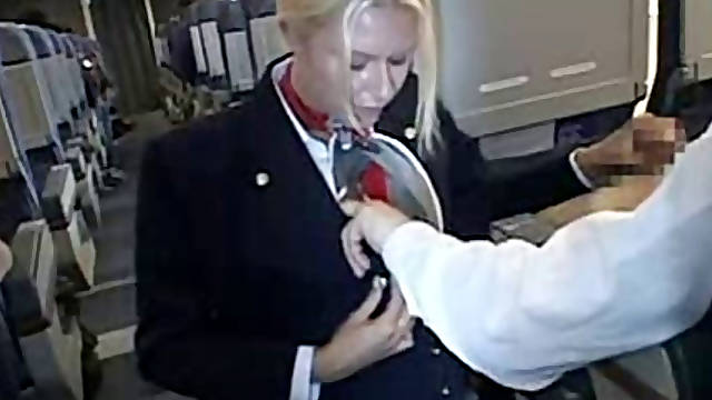 Real Stewardess Blowjob