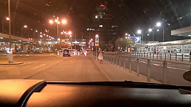 Blonde street walker sucking the cock then gets fucked