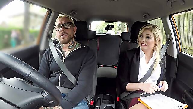 Sexy Blonde Milf Driving Examiner Needs Dicking After A Failed Test