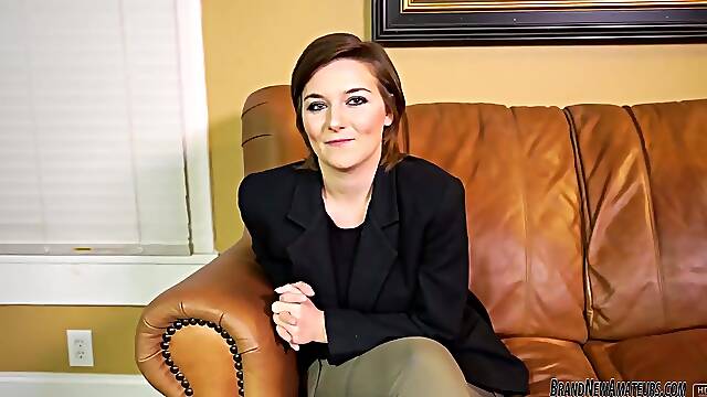 Experience the beauty of seduction as a busty queen auditions on our casting couch. Watch her...