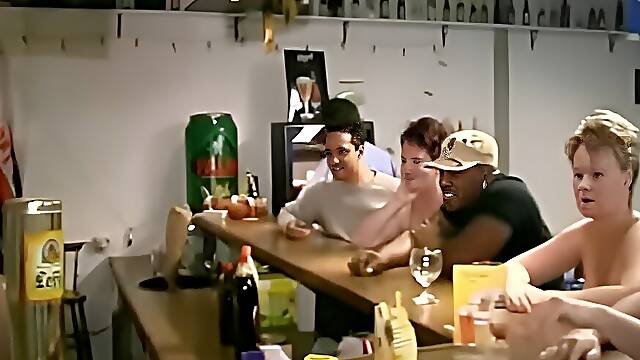 Group Orgy In The Dutch Bar