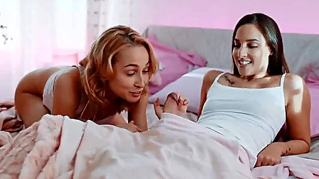 Real-Life Futanari Amirah Adara Fucks Kelly Collins in Barbie Land