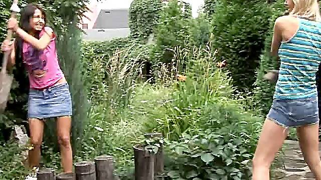 Fabulous outdoors encounter featuring two dirty-minded lesbians having sex