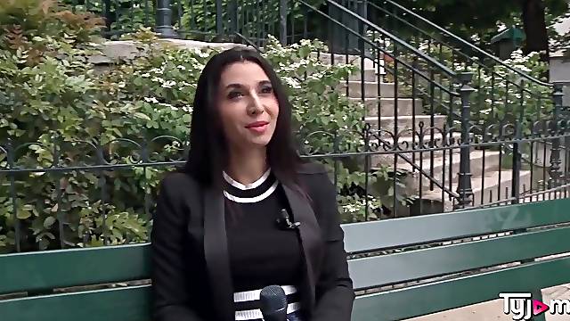 Hawt Gypsy Cutie Dóra visiting Paris and get screwed in each gap