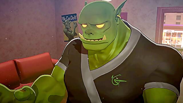 EP4: smashing Thalia by the bed (Sex pose 3) - Orc Massage