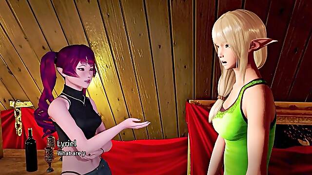 A palace in the rift v053r2 - Elf cockslut getting jizm in chest (1)