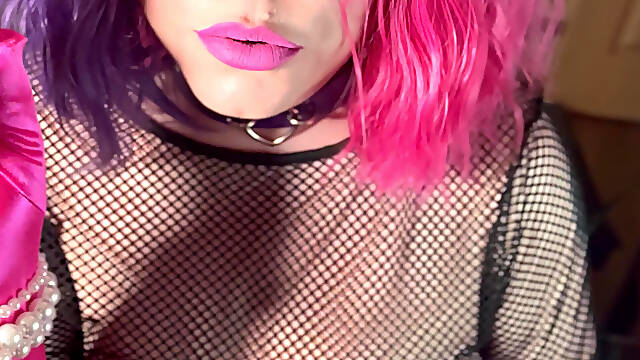 Your Smoking Queen, Tina Snua, Smoking A Cork Cigarette In Satin Gloves &amp; Jewellery - Smoke Rings OMI OME Drifting Snap inhales