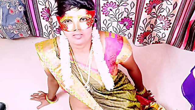Desi housewife cheating husband fucking swamiji . Telugu dirty talks.