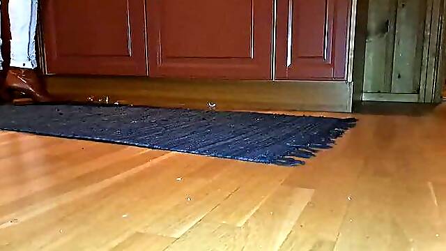 Chores in boots and leather