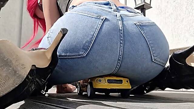Pickup Hood Fart Ride – Jeans & Leather Boots Fart Domination