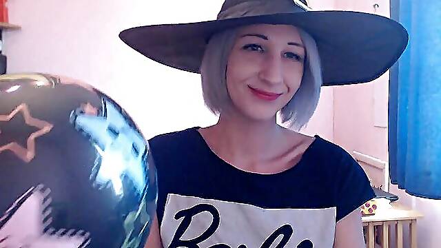 Blowing balloons
