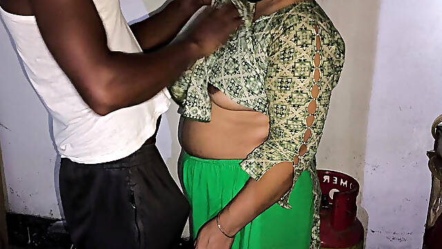 My Stepaunty Was Cutting Vegetables so I Hugged Her and Started Fucking Her in the Ass