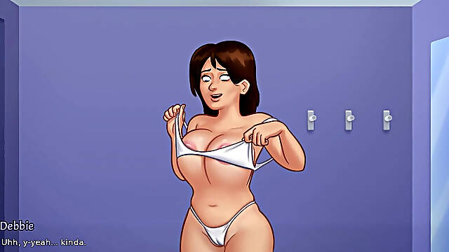 Summertime Saga - Gameplay - Roleplay - Debbie Wears Bikini