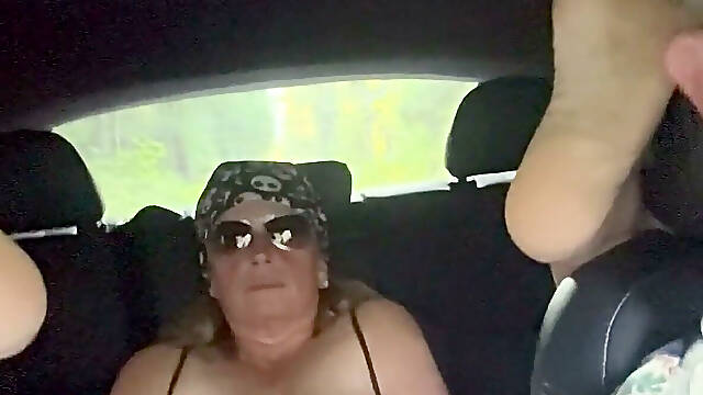 Sub Wife Back Seat Pussy Play
